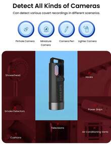 Philips Hidden Camera Anti-Surveillance Detector Emergency Flashlight
