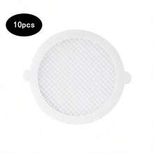 1-10 件装高级排水口毛发收集器套装 - 革命性的防堵塞解决方案，采用先进的网状过滤贴纸，可重复使用，适用于淋浴、浴缸和水槽 - 安装简便，经久耐用，有效保护排水口