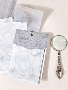 30 Sheets/Pack, Waviness Pattern Material Paper, You Can Write Message Notes, Used To Write Background Paper, Photo Scrapbook, Card Booklet Paper Decoration, DIY Origami Box Packaging, Gift Box Packaging, School Supplies - Multicolor - View 10