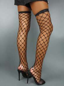 Women's Stiletto High Heel Shoes Pump Black Mesh Pull On Sandals For Fashion Sexy Party Shoes - Black - View 7