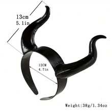1 Handcrafted Gothic-Style Devil Horn Headband - Red And Black Color Contrast Design, Lightweight And Comfortable Headband, Suitable For Halloween Costumes, Role-Playing, Anime Cartoon Parties, Photography, Theme Events, Drama Headwear, Comfortable To Wear, Clothing Accessories, Photography Props, Theme Event Headbands, Anime Costume Headwear, Gothic Aesthetics, Devil Horn Design, Handcrafted Hair Accessories - Đen và đỏ - Xem 5