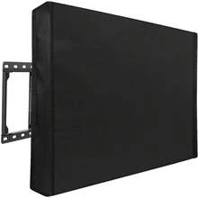 Outdoor Courtyard Encrypted Oxford Cloth Waterproof Dustproof Sunproof Outdoor TV Cover - Black - View 3