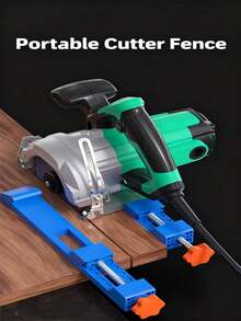 Industrial Cutting Machine Linear Rail Fixer - Heavy-Duty Metal Fastening Clamp For Precise Straight Cuts, Stable Guide Rail Support Bracket, Suitable For Workshop/Construction, Woodworking/Metalworking Tools, Easy To Install & Adjust, Beginner-Friendly, Essential Workshop Tool - Blue - View 2