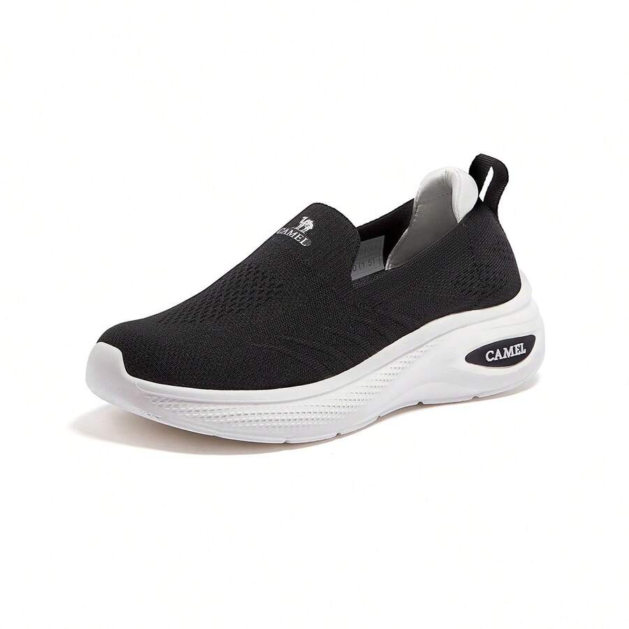 CAMEL CROWN Damen Sport Freizeitschuhe, Frühling, Sommer, Herbst und Winter Modelle Mode grün Sommer Retro Mesh Schuhe Mode Freizeitschuhe - Schwarz - Übersicht 1