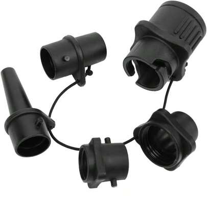 Conector de válvula de aire para kayak, adaptador de válvula multifunción para inflar tablas de surf, canoas, kayaks, botes inflables y camas inflables, conector multifuncional, cabezal de conversión para inflar esterillas de gimnasia