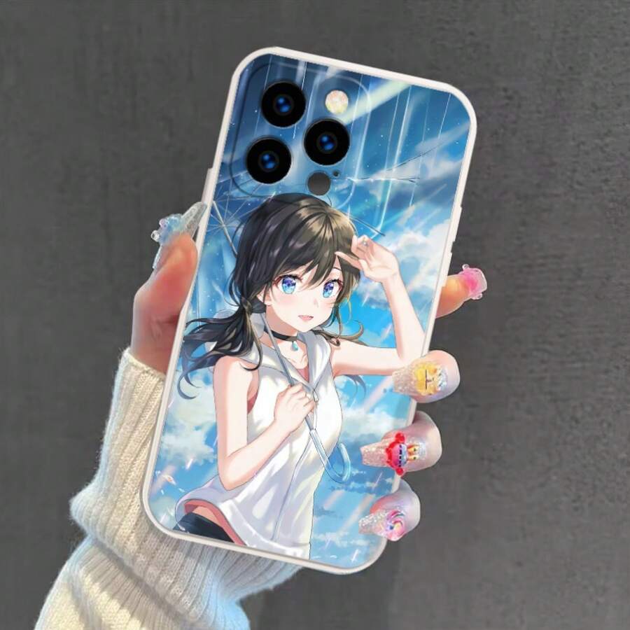 Una funda protectora para teléfono con temática de anime para varios modelos de , incluyendo 16, 15, 14, 13, 12 y 11, con encantadores diseños de dibujos animados e impresiones geniales. - Color mixto 2 - Ver 1