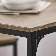 SoBuy OGT03 Bar Table Set 3-Piece Dining Table Bistro Table Balcony Furniture Bistro Furniture - Khaki - View 11