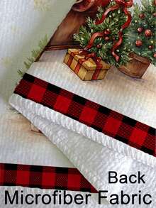 2 Piezas Toallas de cocina decorativas con diseños de Flor de Pascua, piña, reno y árbol de Navidad, toallas de mano coloridas para la cocina, el hogar, el comedor y el baño en estilo granja