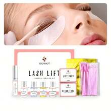 Lash Lift Kit For Eyelash Perm--Eyelash Lift Kit For Long-Lasting Natural Curl , Lash Lifting ,Quality Results At Home Or Professional Use - Bộ uốn mi và lông mày dễ dàng (có phụ kiện) - Xem 3