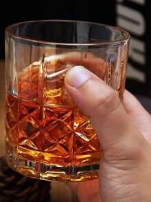 Juego D Vasos Cristal Bebidas Cocina Labrado Diseño Elegante Transparentes - transparente - Ver 6