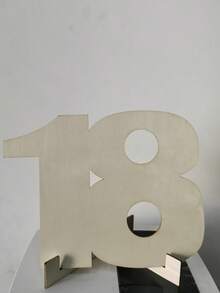 1 طقم أرقام خشبية شخصية لكتاب الضيوف لحفلات عيد الميلاد 18/30/40/50/60 - هدية مثالية لحفلات عيد الميلاد 18/30/40/50/60، اكسسوارات عيد الميلاد الشخصية، ديكور حفلة البلوغ بطاقة تهنئة خشبية