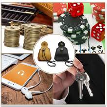 皮革骰子袋 - 托盘，龙主题礼物，骰子游戏抽绳袋，用于符文或旅行药品