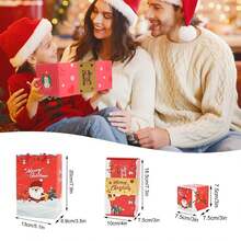 1pc Christmas Pop-Up Gift Box, Money Surprise Gift Box In Green & Red, Available In 6/12/20 Count Sets - Perfect For Christmas, Thanksgiving, Birthdays & Anniversaries. Exploding Gift Box, Cash Holder Gift - Red - View 5