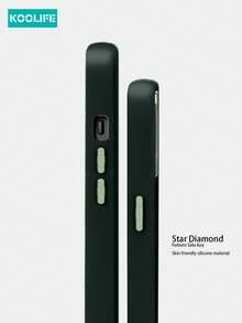 Koolife 1pc Magnetic Charging, Anti-Fall, Anti-Shock, Spray Oil Matte Skin Feel Phone Protective Case, Personalized Mirror Frame Design Large Camera Hole, PC+TPU Phone Protective Case Compatible With APhone 17/17 Air/17 Pro Max/16/16pro/16plus/16promax/11/11pro/11promax/12/12pro/12promax/13/13pro/13promax/14/14plus/14pro/14promax/15/15pro/15plus/15promaxmsung Galaxy S25Ultra/24Plus/23/Galaxy 22 - Green Mountains - View 3