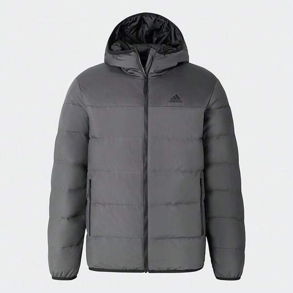 Men Zip Up Athletic Hooded Down Jacket