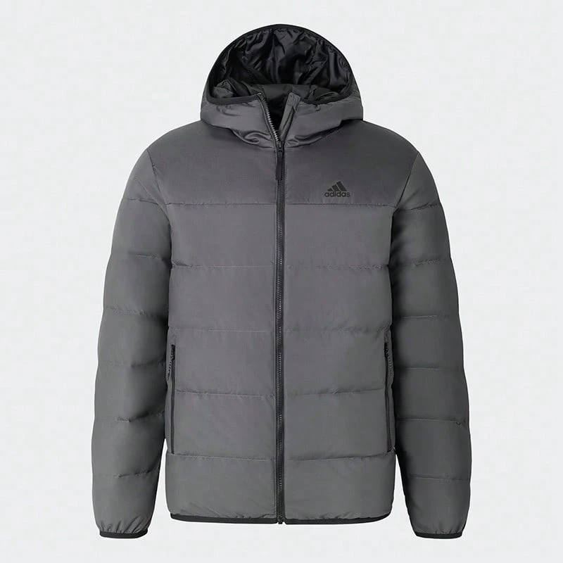 Men Zip Up Athletic Hooded Down Jacket - Color - View 1