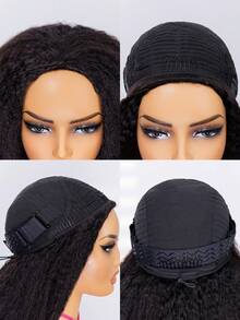 CURLYME Tóc giả Human Affordable Wear & Go 3 trong 1 NỬA TÓC GIẢ - SNatural - Xem 6