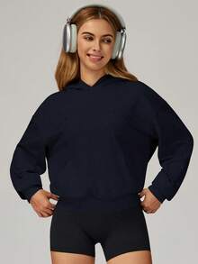 MASKERT Sports Hoodie Women's Sports Running Hoodie High Intensity Sports Leisure Hoodie Home Commuting Skin Friendly Comfortable Hoodie