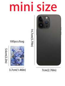 100pcs/Book Mini Scrapbooking Paper, Lost Ruins Series, Vintage Dreamy Romantic Galaxy Background Material For Decorating Notebook, Picture Frame, Phone Case, Garbage Journal, Scrapbook DIY Back To School - one-size - View 3