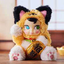 MINISO Authenti SAMSAM 招财猫（幸运猫）乙烯基脸毛绒挂件盲盒 - 可爱、幸运、随机惊喜，非常适合装饰和收藏（1 件随机发货） - 彩色 - 查看 4