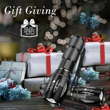4 Pack Rechargeable High Power LED Flashlight With Zoom Spotlight, USB Cable, Super Bright, Long Range, Tactical Work Light For Camping, Hunting, Hiking, Emergencies - 4件 - 查看 5