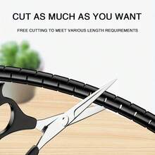 1米-8/10/16/22/28/32/42毫米多尺寸线缆管理保护螺旋缠绕管，线缆整理器，线缆保护套