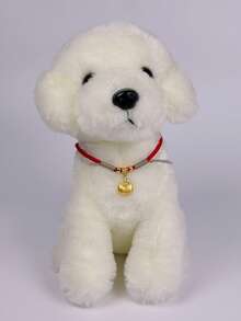 1件红色绳子和金色珠子幸运祝福铃铛宠物项圈项链，猫狗节日项链，宠物吊坠礼物