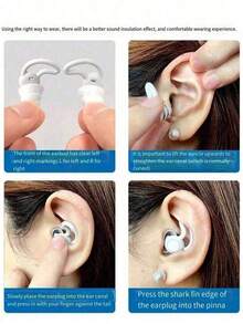 Silicone Earplugs, Noise-Proof Earplugs, Reusable, Comfortable Ear Protection, Super Noise Isolation, Sleep Earplugs, Office Nap, Sleep Noise Blocking Earplugs, Nap Accessories, Travel Supplies, Vacation, Summer Holiday, Back To School Season, Christmas Gift, Thanksgiving Gift - Multicolor - View 2