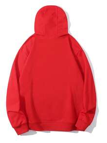 Trending Brooding Dark-Haired Anime Guy Graphic Anime Fan SweatshirtUnisex Hoodie: Loose Fit, Makes You Look Slimmer, Stylish For The Street. Classic Hood, Easy To Match, Fits All Body Types. - 紅色 - 查看 2