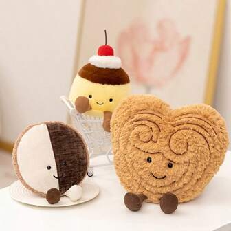 دمية قطيفة لحلوى الحلوى من سلسلة حفل الشاي بعد الظهر بشكل فراشة، هدية عيد ميلاد الأطفال