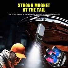 1pc Super Bright Large Capacity Extendable Camping Lamp - LED/COB Light Bulb With Magnetic Attachment Type-C Charging - Waterproof - Suitable For Outdoor Camping, Home Emergency Lighting