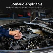 Kit de herramientas mecánicas y automotrices, juego de herramientas universales para el hogar, kit básico de herramientas para reparación del hogar y el automóvil, caja de herramientas de plástico para almacenamiento - Negro - Ver 5