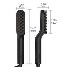 CGECGE A Versatile Straightening Comb! Suitable For Straight Hair And Long Beards, It Heats Up In 30 Seconds And Has Two Temperature Settings. It Can Be Used For Straightening Hair. A Great Gift For Your Loved One. - Black - View 10