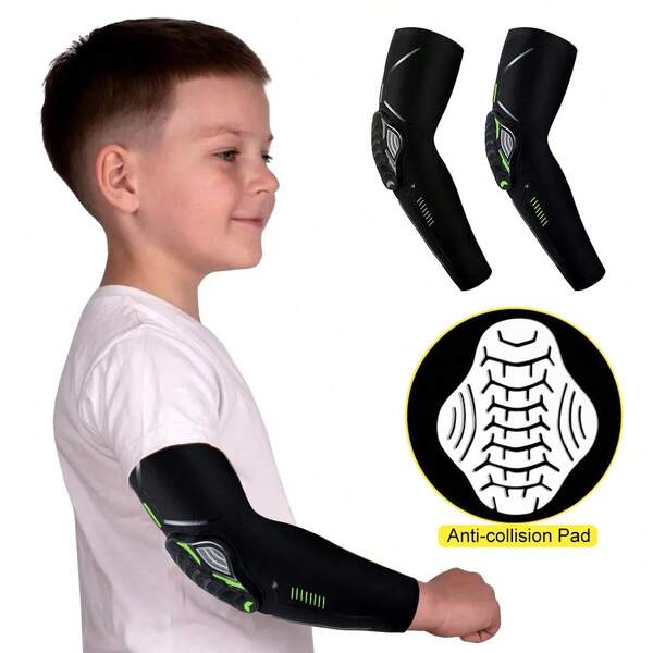 1pc Kids 3-12 Years Sports Honeycomb Compression Knee Pad Elbow Pads Guards Protective Gear For Basketball, Baseball, Football, Volleyball, Wrestling, Cycling