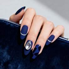 Blue Gel Polish, 0.5 Fl Oz HEMA & TPO Free Navy Blue Gel Nail Polish Soak Off U V LED Fall Winter Nail Art Design Manicure Salon For Women Fgirl{Inchcolor_nameinch:InchOpaque-NavyBlueinch} - 不透明-海軍藍 - 查看 5