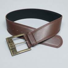 Vintage Mila Retro Wide Waist Belt For Women, Waist Cinching, Pair With Skirts, Chic American Style