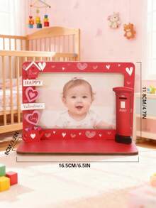1 Khung ảnh gỗ cho bé phát triển, thiết kế có thể tháo rời, thích hợp cho phòng khách hoặc phòng trẻ em - Đỏ - Xem 8