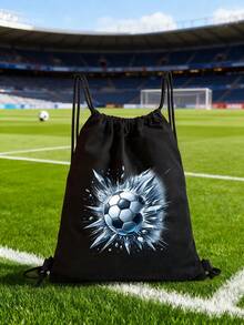 Drawstring Bag School Backpack Sport Bag Women's Fashion Shoulder Backpacks Canvas Shopping Bag Organizer For Travel Cycling Hiking Woman Large Capacity Storage Shopper Bags Initial Name A To Z Pink Letter Print