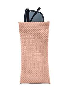 1PC Sunglass Case - Portable Squeeze Top Leather Glasses Case Anti-Scratch Eyeglass Case - Multicolor - View 5