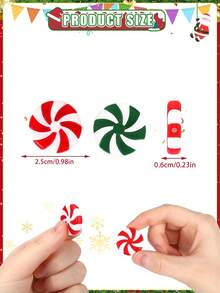 20/40 قطعة من زينة عيد الميلاد بشكل قضبان الحلوى، حلوى عيد الميلاد الصناعية بنكهة النعناع الحمراء والخضراء، زينة أعياد الميلاد للديكور والحفلات والهدايا والأعمال اليدوية - متعدد الألوان - مشاهدة 7