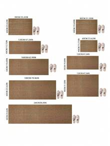 1pc Thick Area Rug, Heavy Duty Durable Carpet, Brown Rug, Kitchen Mat, Doormat, Outdoor Mat, Washable Bottom, Cat Scratching Pad, Kitchen Rug, Bathroom Mat, Welcome Mat, Kitchen Carpet, Outdoor Rug, Small Rug, Dirt-Resistant And Vacuum Cleanable - Multicolor - View 9