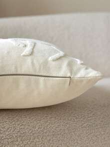 1 buc. Față de pernă brodată 3D din catifea reiată cu model de cerb înzăpezit de Crăciun, decor de casă potrivit pentru sufragerie, dormitor, petrecere, canapea, mașină și diverse medii, toamnă/iarnă - Multicolor - Vizualizare 10