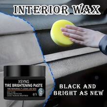 Black Plastic And Leather Repair Agent, Car Interior Repair With Color Correction, Maintenance Of Dashboard And Door Panels - Easily Applied To Car Seat Protection, Smooth Texture, Long-Lasting Shine, Restoration Paste, Suitable For Car Owners To Use - A - View 3