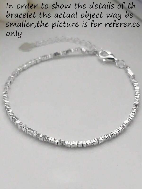 1 pieza Pulsera delicada de cuentas de plata de la tribu Karen Hill, regalo de lujo