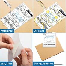 9527 Producto Fanfold 4 X 6 Etiquetas Térmicas Directas Blancas Perforadas para Envíos, 500 piezas por pila, 1 pila - ColorF - Ver 4