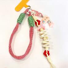 1pc Customized Tassel Bag Charm, Handmade Rope Letter Bead Bag Pendant, Star Bell/Bow, Heart Keychain, Personalized Bag Accessory Gift