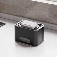 1个ABS材质手动按压式厨房皂液器，泵式洗洁精容器，可重复灌装洗手液和洗洁精瓶 - 彩色 - 查看 6