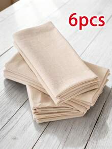 2/6/12/240张装现代简约纯色餐巾，天然木纹优雅装饰，适用于派对、家庭餐桌、餐垫