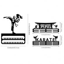 1pc Taekwondo Medal Display Rack, Metal Wall Decor Storage Rack, Athlete Gift