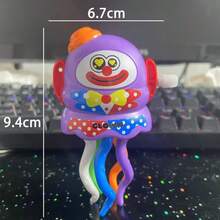 趣味发条章鱼玩具，跳舞小丑发条章鱼玩具（无需电池），可爱又滑稽的扭动章鱼玩具，恶搞发条小丑章鱼玩具，发条跳舞玩具，办公室减压玩具，圣诞礼物，生日礼物，新年礼物 - 彩色 - 查看 7